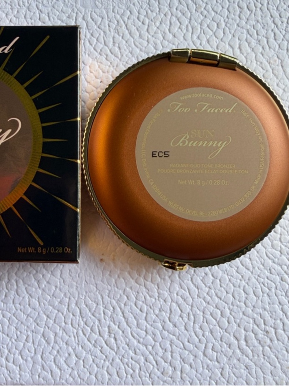 Too Faced Sun Bunny Radiant Bronzer - Bronze & Gold Packaging - Picture 10 of 11